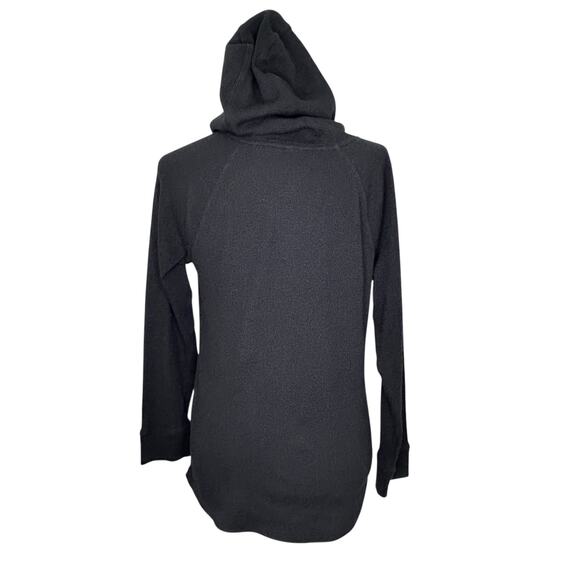 Calvin Klein Performance Waffle Knit Long Sleeve Hoodie Black - Picture 7 of 9